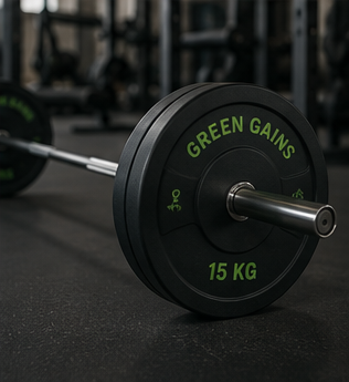Green Gains Ολυμπιακή Μπάρα Fitness & Δίσκοι 15kg