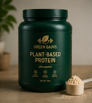 Green Gains Plant-Based Protein 750g – Unflavored