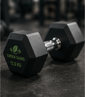 Green Gains Premium Hex Dumbbell 12.5kg