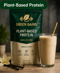 Green Gains Plant-Based Protein 1kg – Vanilla Flavor